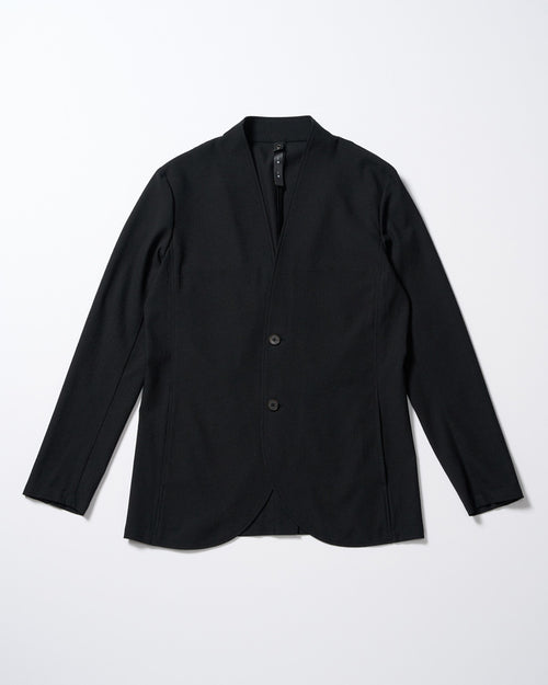 solid collar single jacket