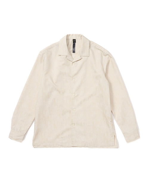 jacquard open collar shirt